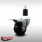 Service Caster 3'' SS Soft Rubber Swivel 1-1/2'' Expanding Stem Caster Total Lock Brake SCC-SSEXTTL20S314-SRS-112 - alternate 4